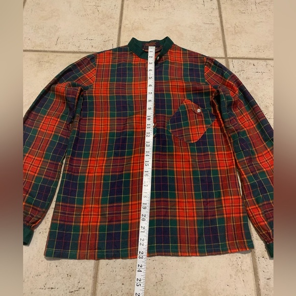 Vintage 70s Landlubber Plaid Pullover Blouse Size 5 (XS/S) - Picture 6 of 6